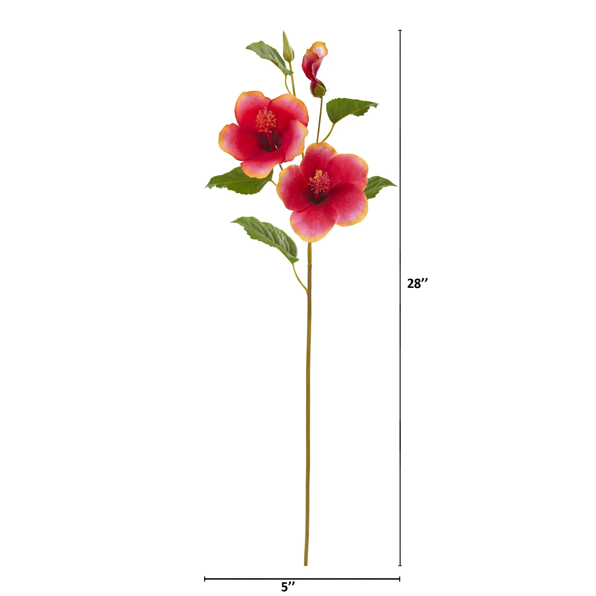 28" Hibiscus Artificial Flower (Set of 12)