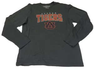 Auburn Tigers Colosseum Gray Long Sleeve Crew Neck T-Shirt (L)