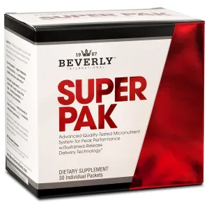 Beverly International Super Pak. 30 Packs. High-Potency Multivitamin, Daily Pack for Energy, Performance, Immune System Health. Custom-formulated for Athletes, Active Men and Women since 1970.