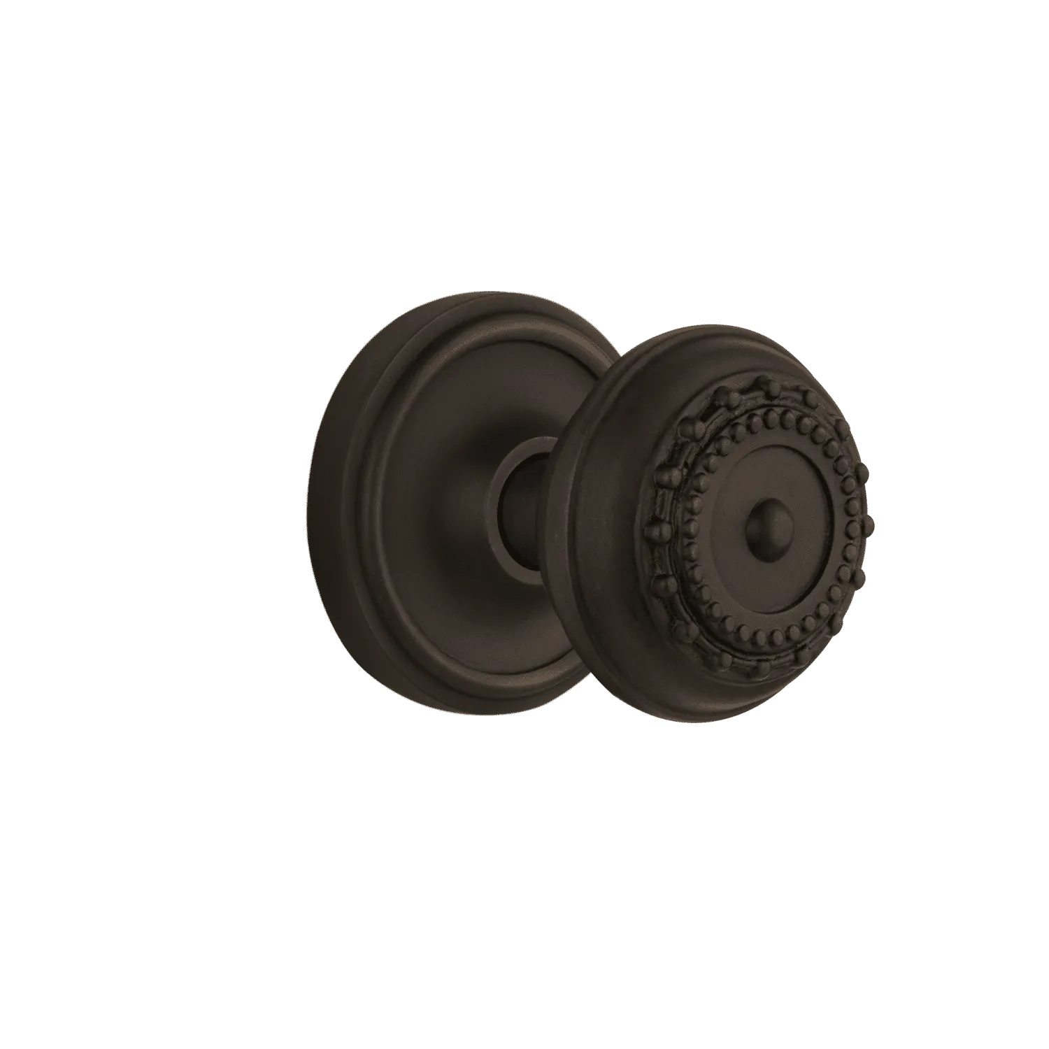 Classic Rosette with Meadows Knob in Oil-Rubbed Bronze