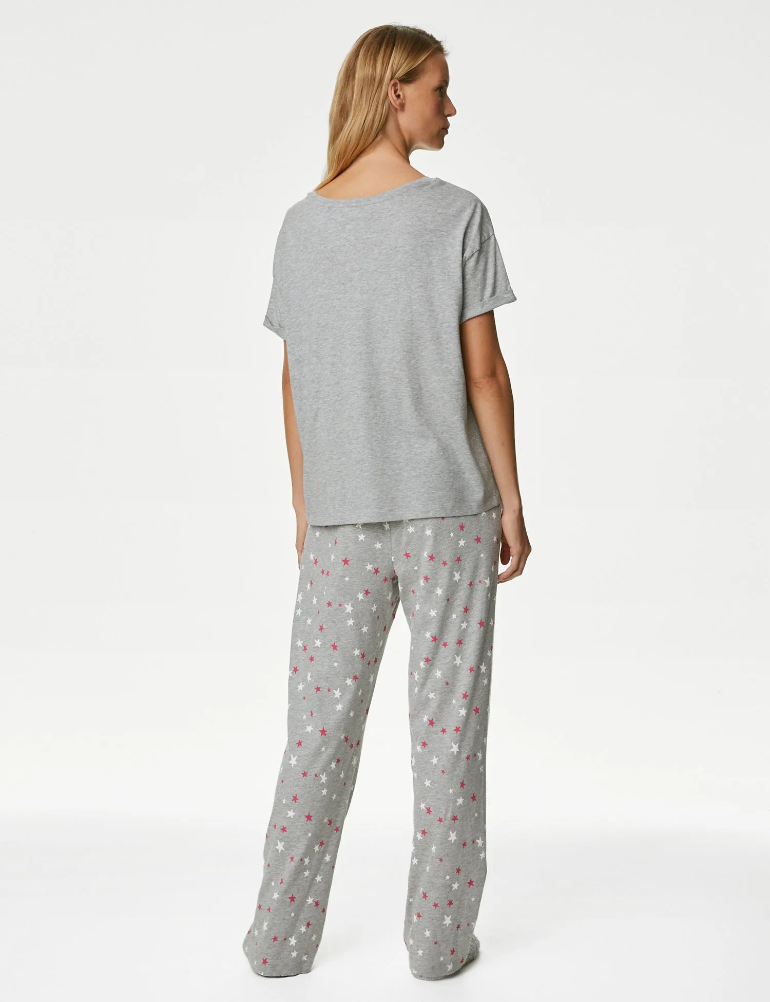 Cotton Rich Good Night Slogan Pyjama Set