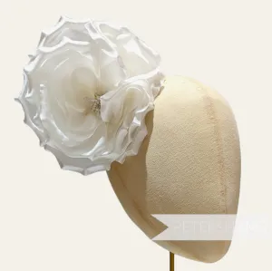 'Danielle' Large 15cm Silk Rose Millinery Flower Hat Mount