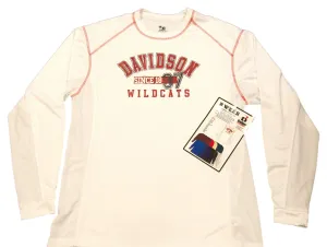 Davidson Wildcats Badger Sport White Performance Long Sleeve T-Shirt (L)