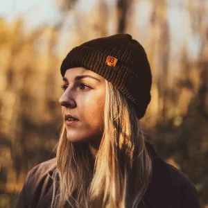 Hazel Brown Wooly Beanie Hat