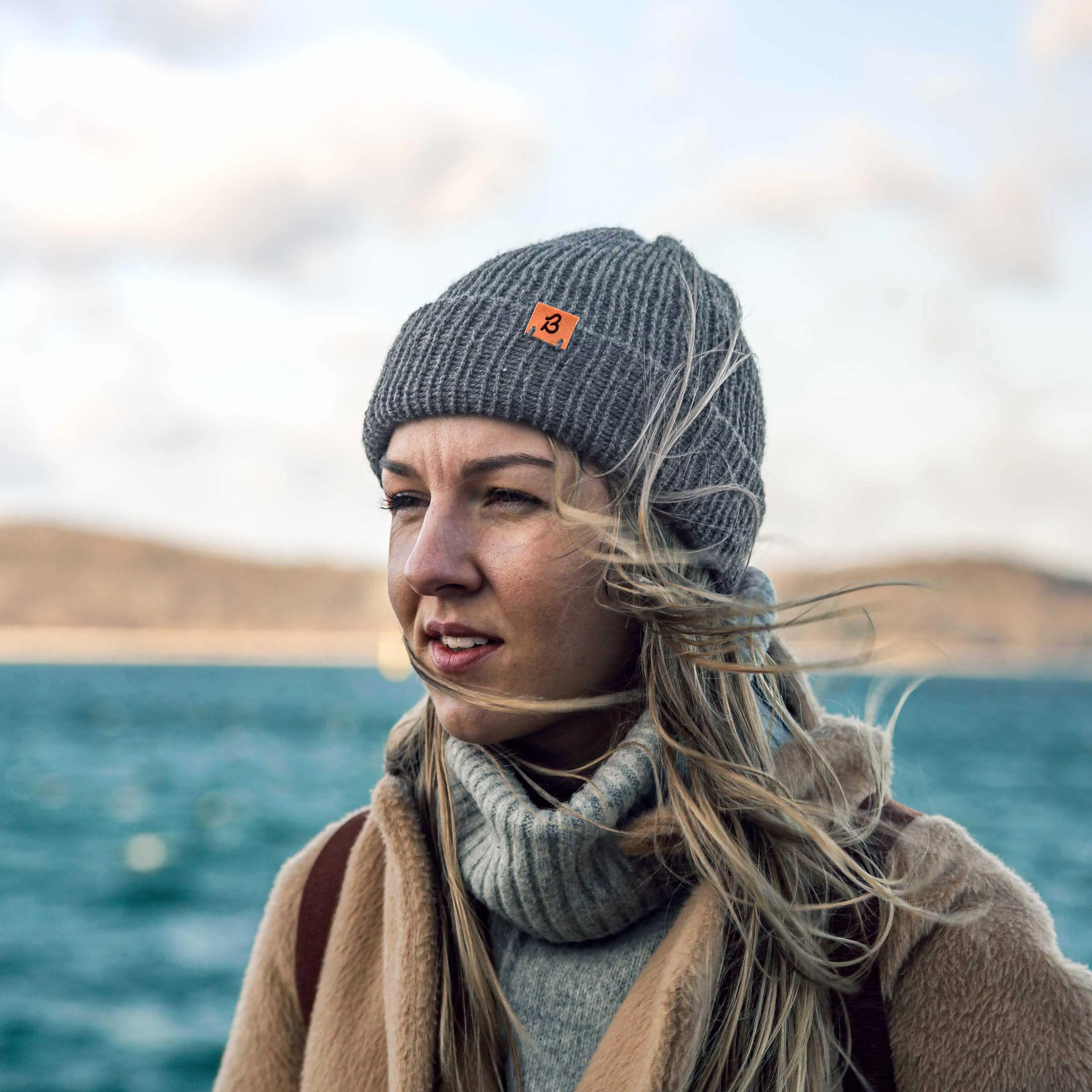 Hazel Brown Wooly Beanie Hat