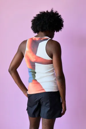 JW ANDERSON PROFILE STUD BACK PRINT VEST