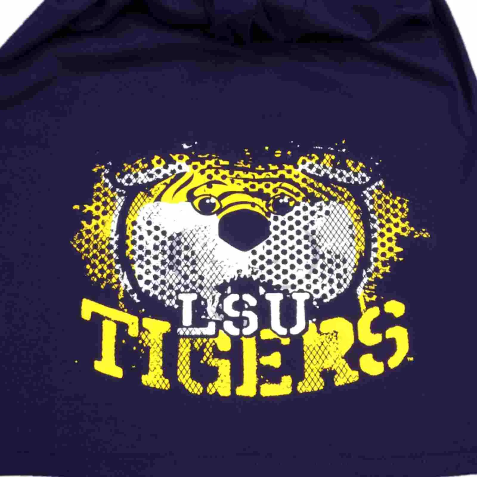 LSU Tigers Champion YOUTH Purple Cut Out Design Logo Long Sleeve T-Shirt (M)