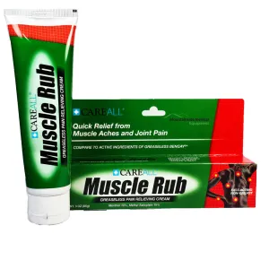 Muscle Rub Pain Relieving Cream, Non-Greasy 3 oz Tube