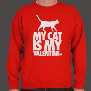 My Cat Is My Valentine Sweater (Mens)