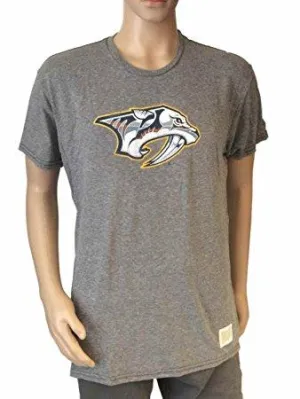 Nashville Predators Retro Brand Gray Textured Triblend T-Shirt