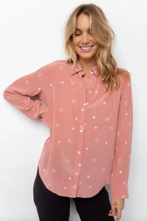 Rails - Kate Blouse in Mauve Lucky Horseshoes