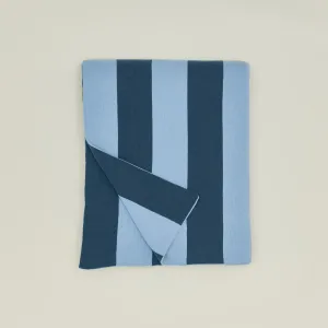 Simple Striped Throw - Sky/Peacock