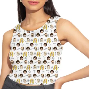 The Big Bang Theory AOP Crop Tank - Characters