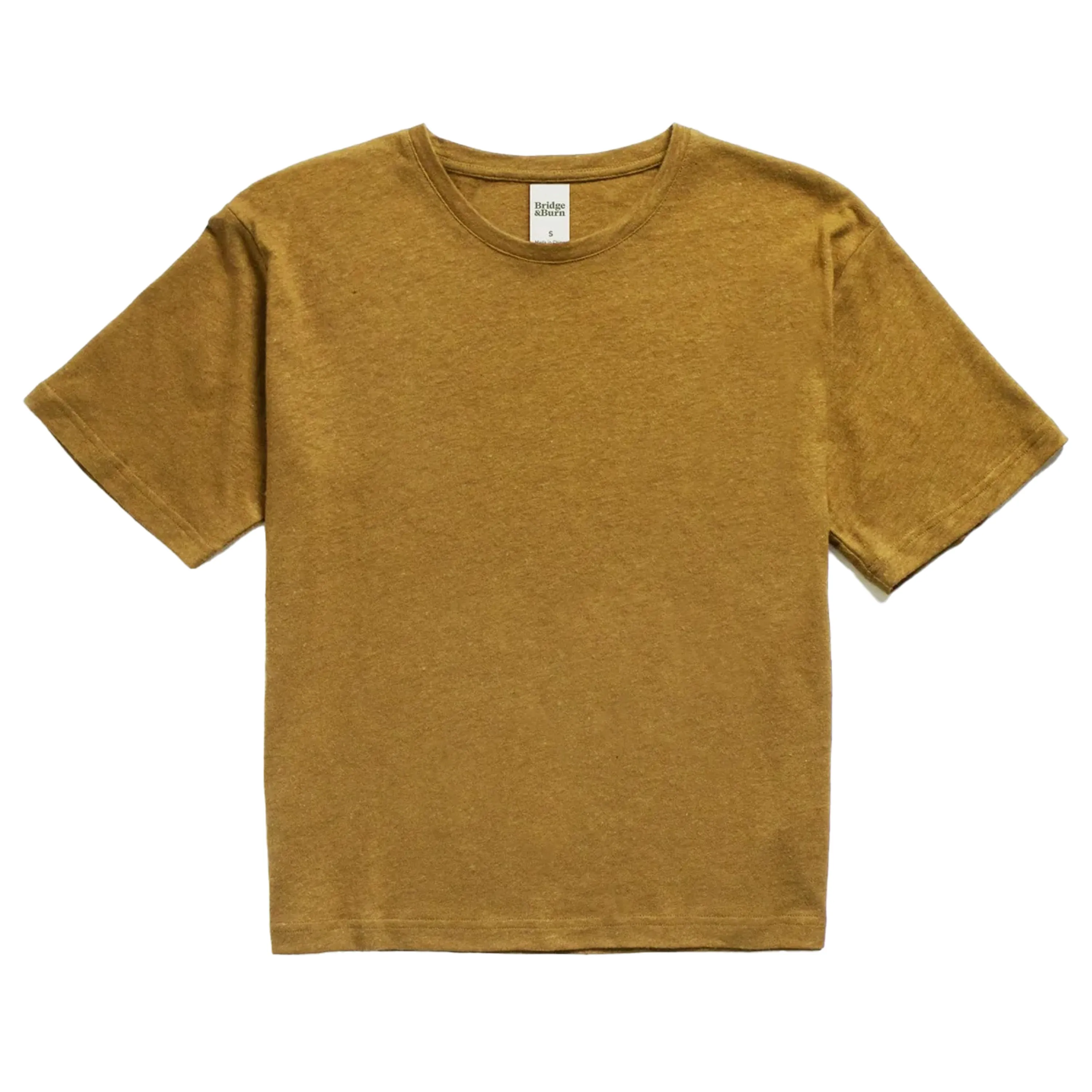 Women's Organic Hemp Boxy Tee | Ochre