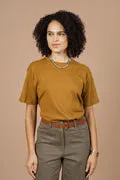 Women's Organic Hemp Boxy Tee | Ochre